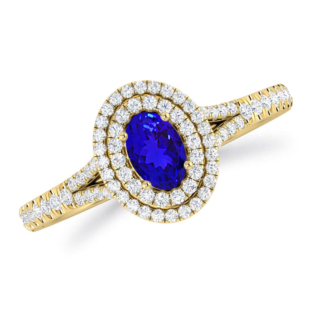 Yellow Gold - Tanzanite