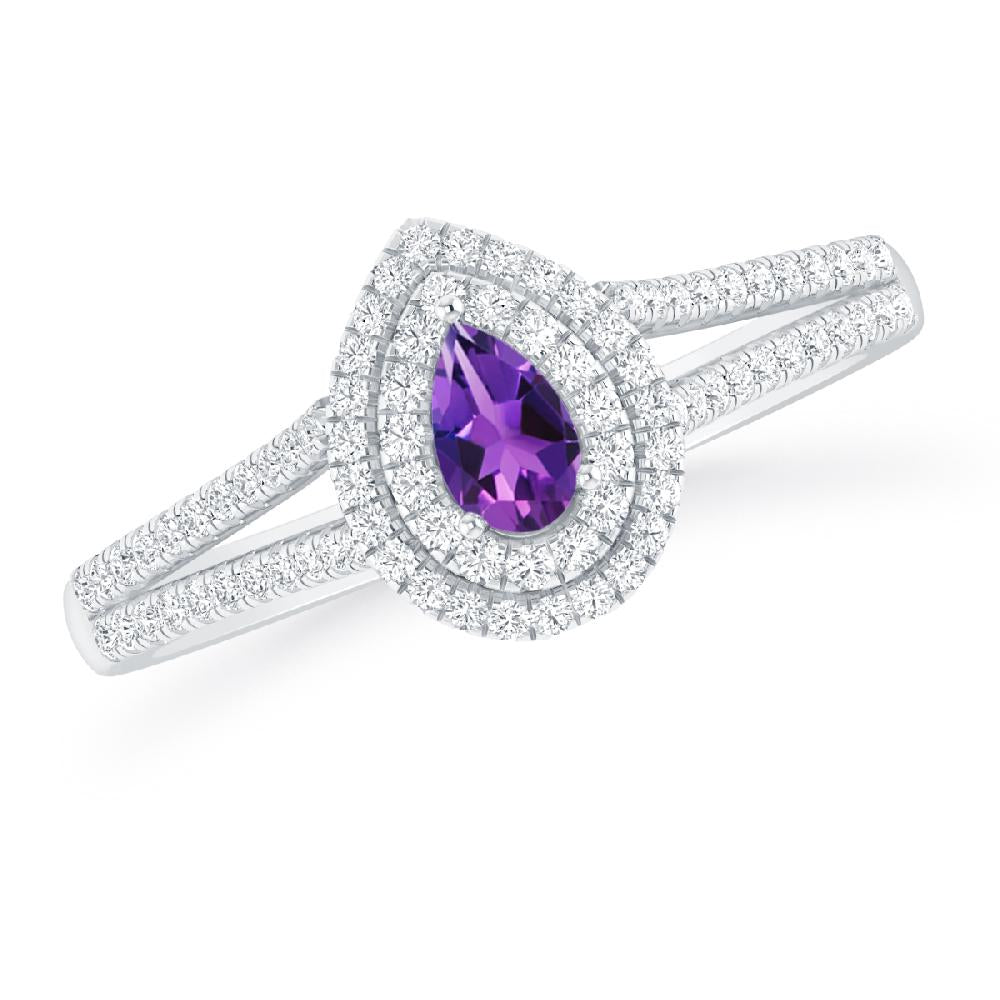 White Gold - Amethyst