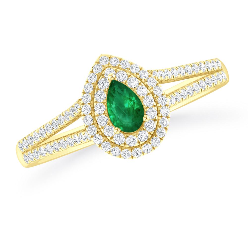 Yellow Gold - Emerald