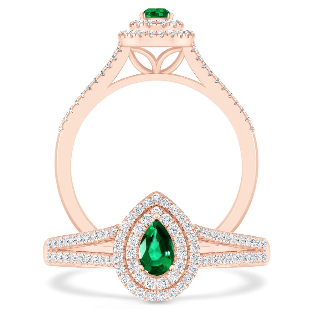 Rose Gold - Emerald