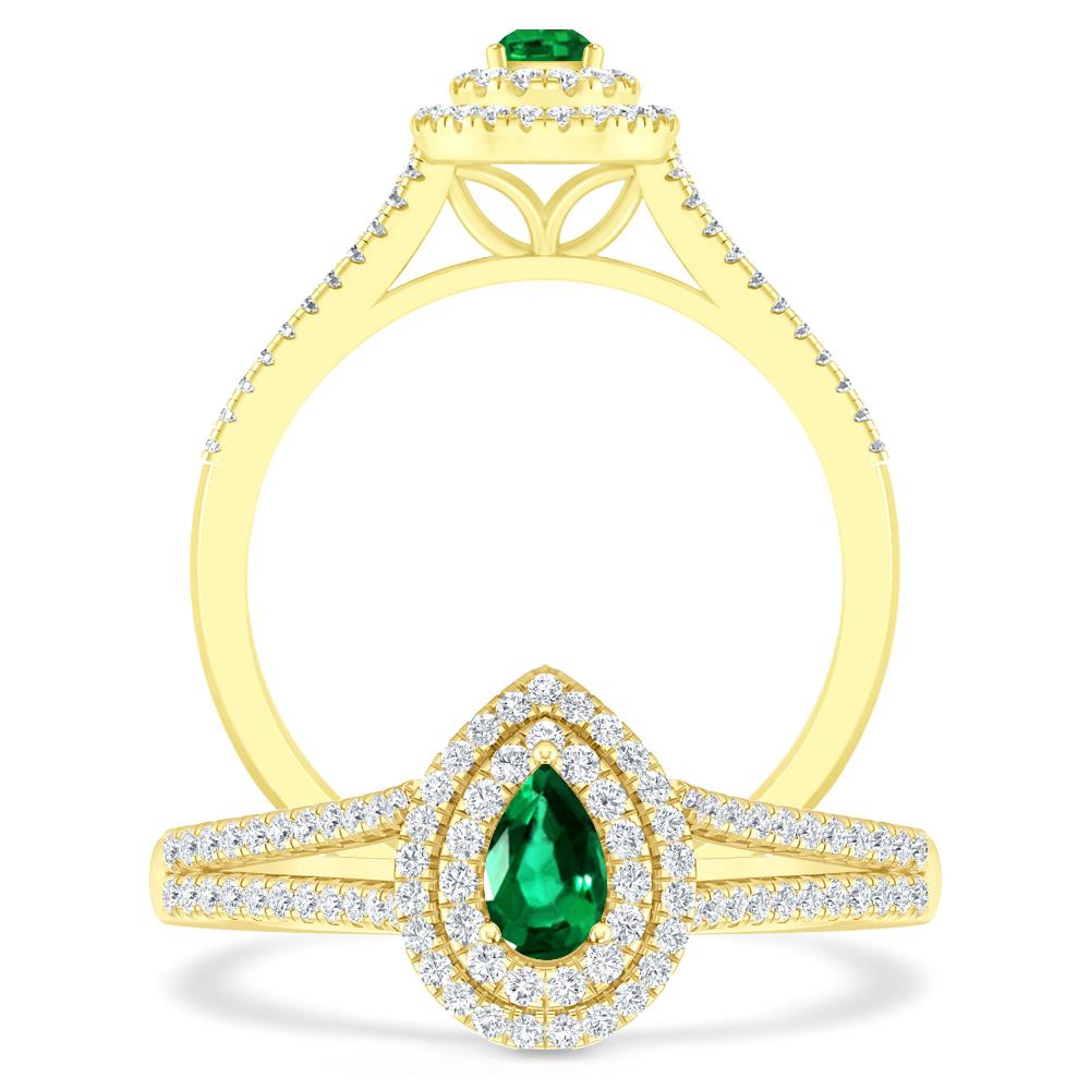 Yellow Gold - Emerald