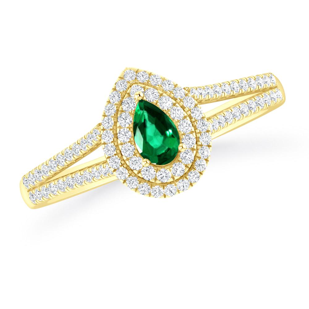 Yellow Gold - Emerald