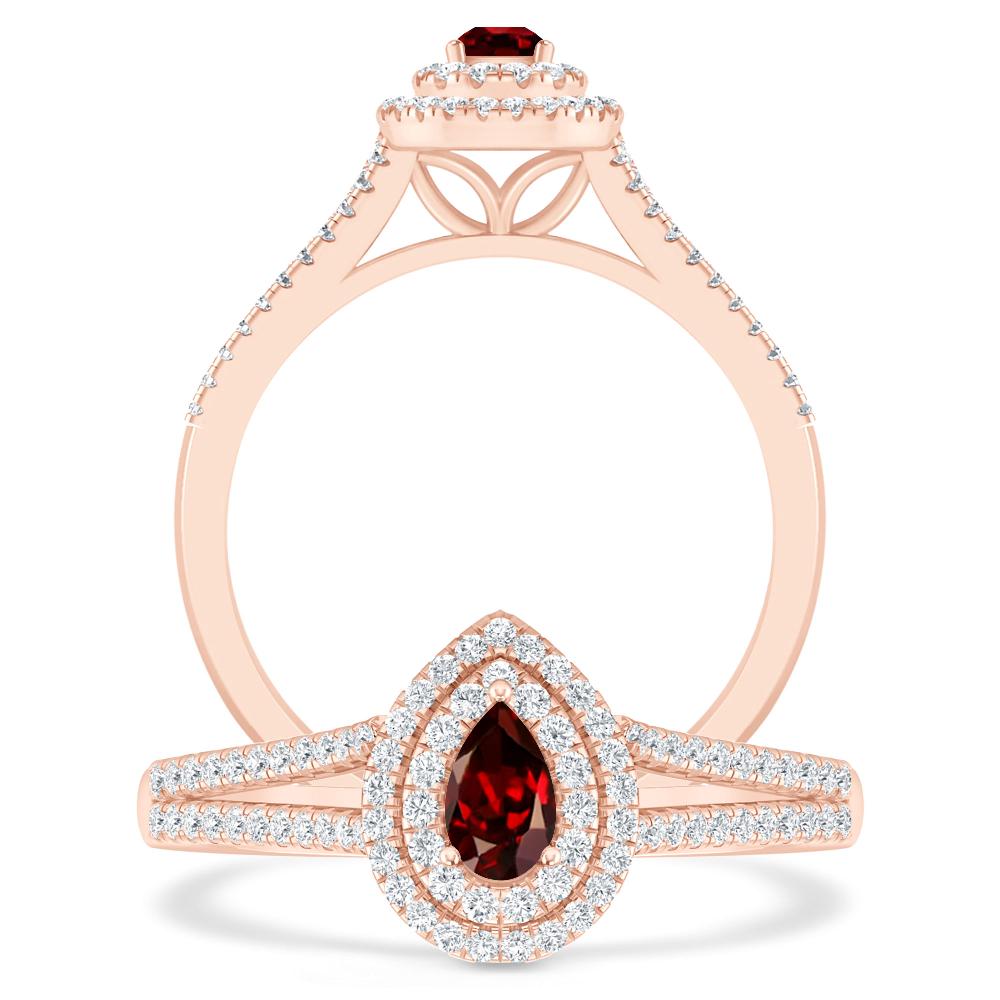 Rose Gold - Garnet