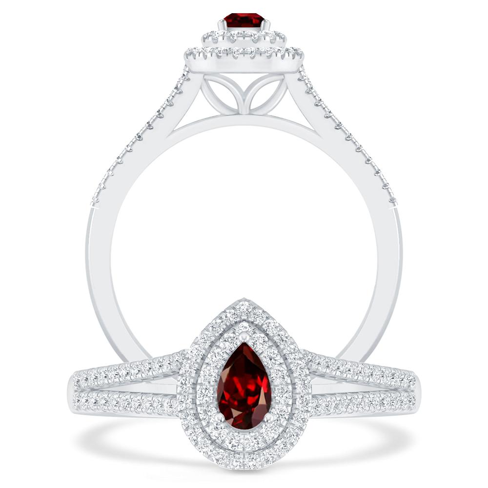 White Gold - Garnet