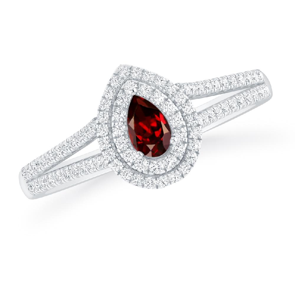 White Gold - Garnet