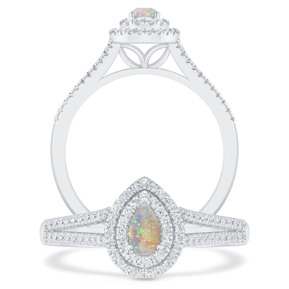 White Gold - Opal