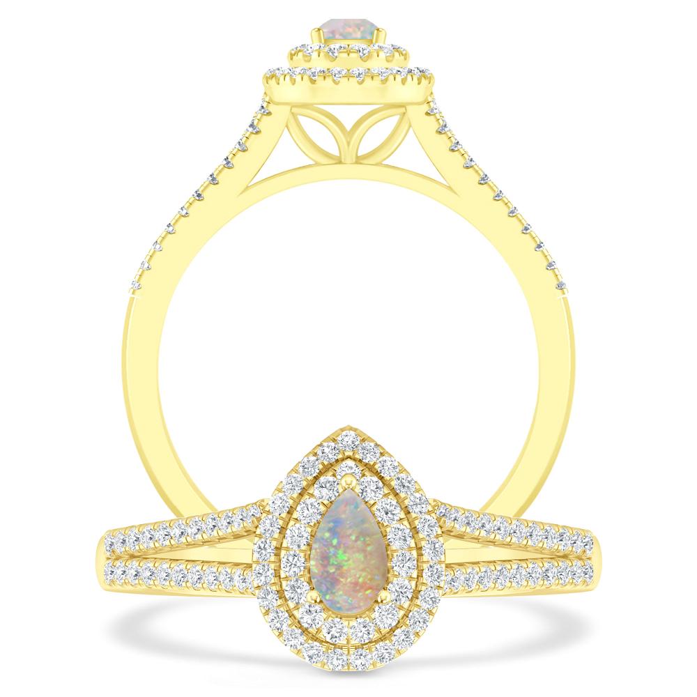 Yellow Gold - Opal