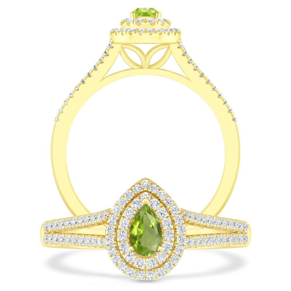 Yellow Gold - Peridot