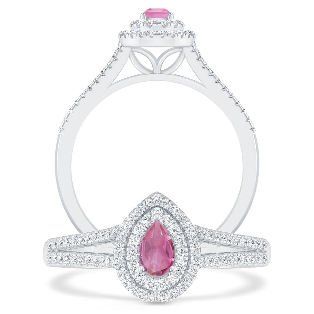 White Gold - Pink Tourmaline