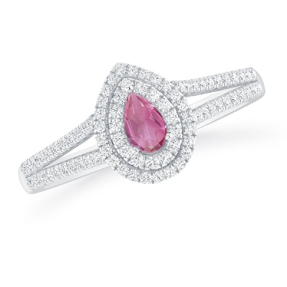 White Gold - Pink Tourmaline