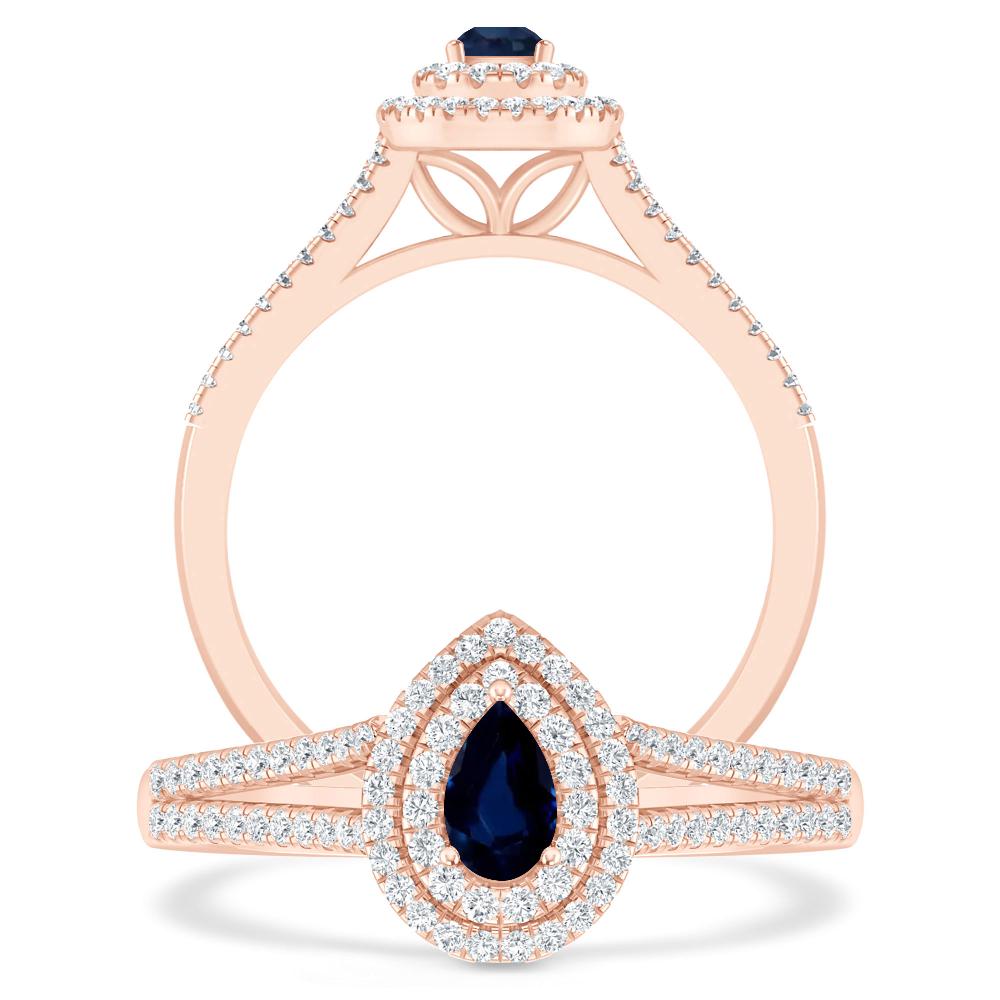 Rose Gold - Sapphire