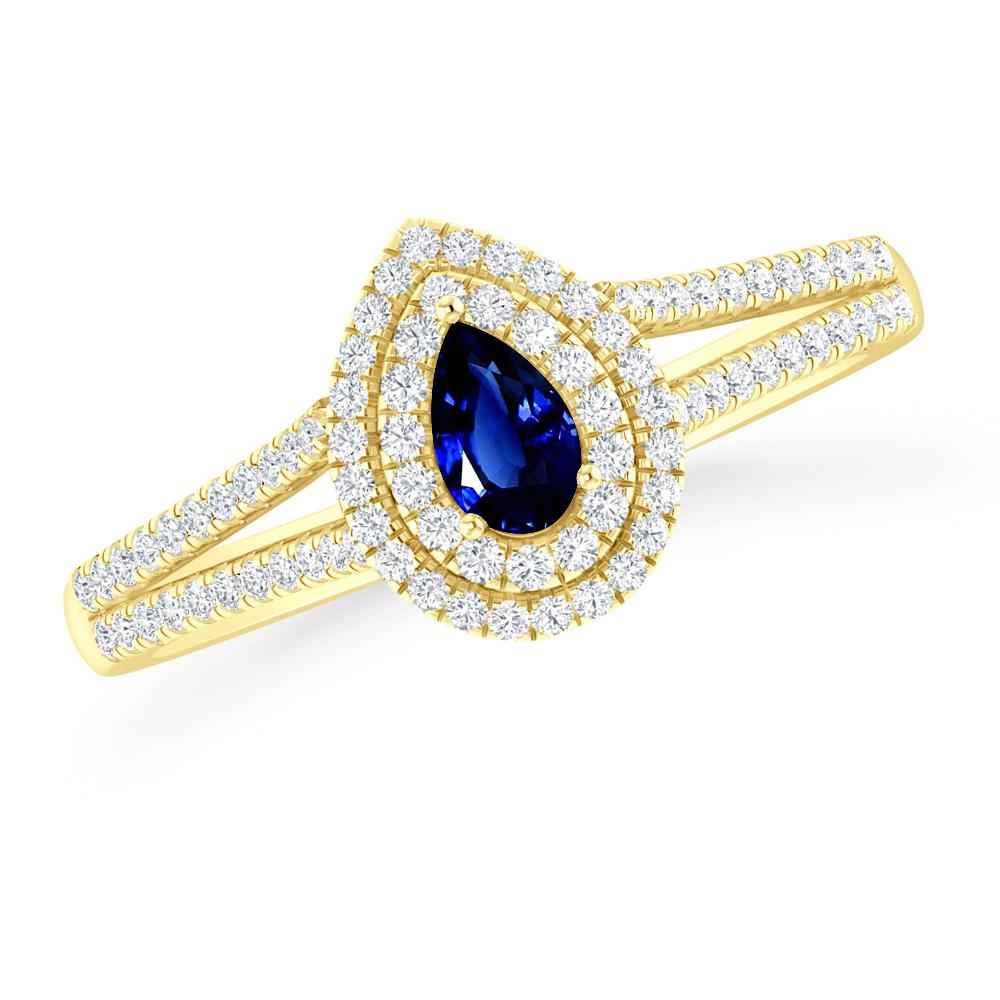 Yellow Gold - Sapphire