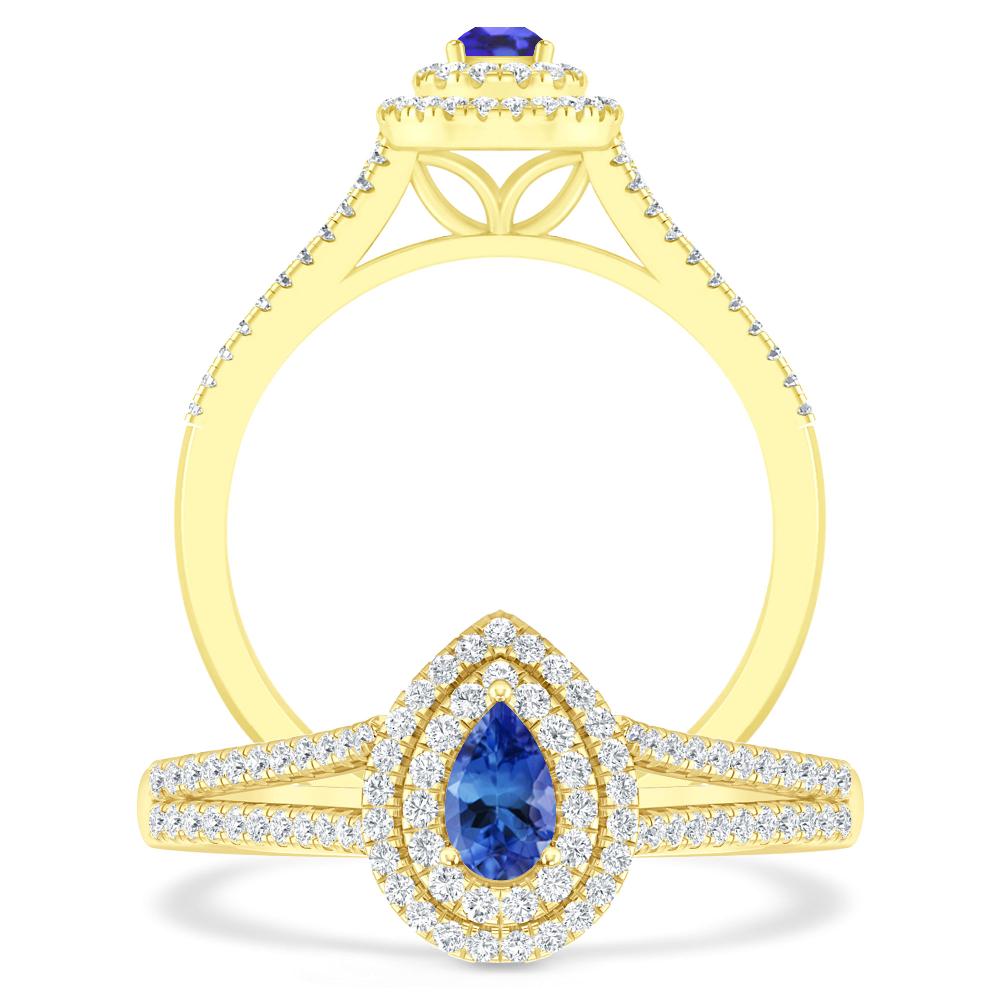 Yellow Gold - Tanzanite