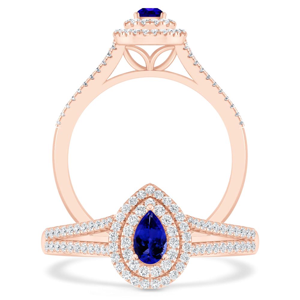 Rose Gold - Tanzanite