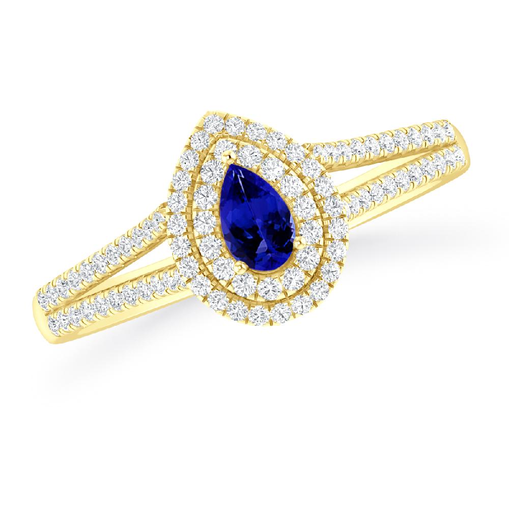 Yellow Gold - Tanzanite