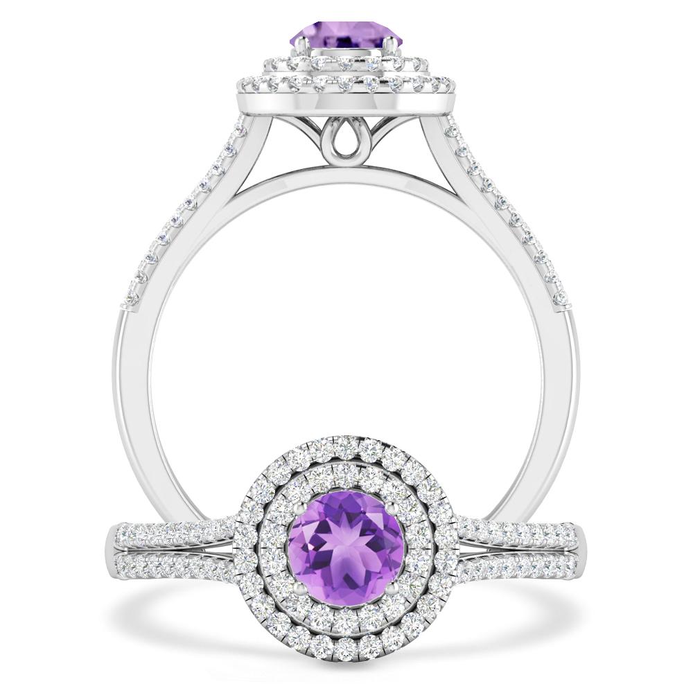 White Gold - Amethyst