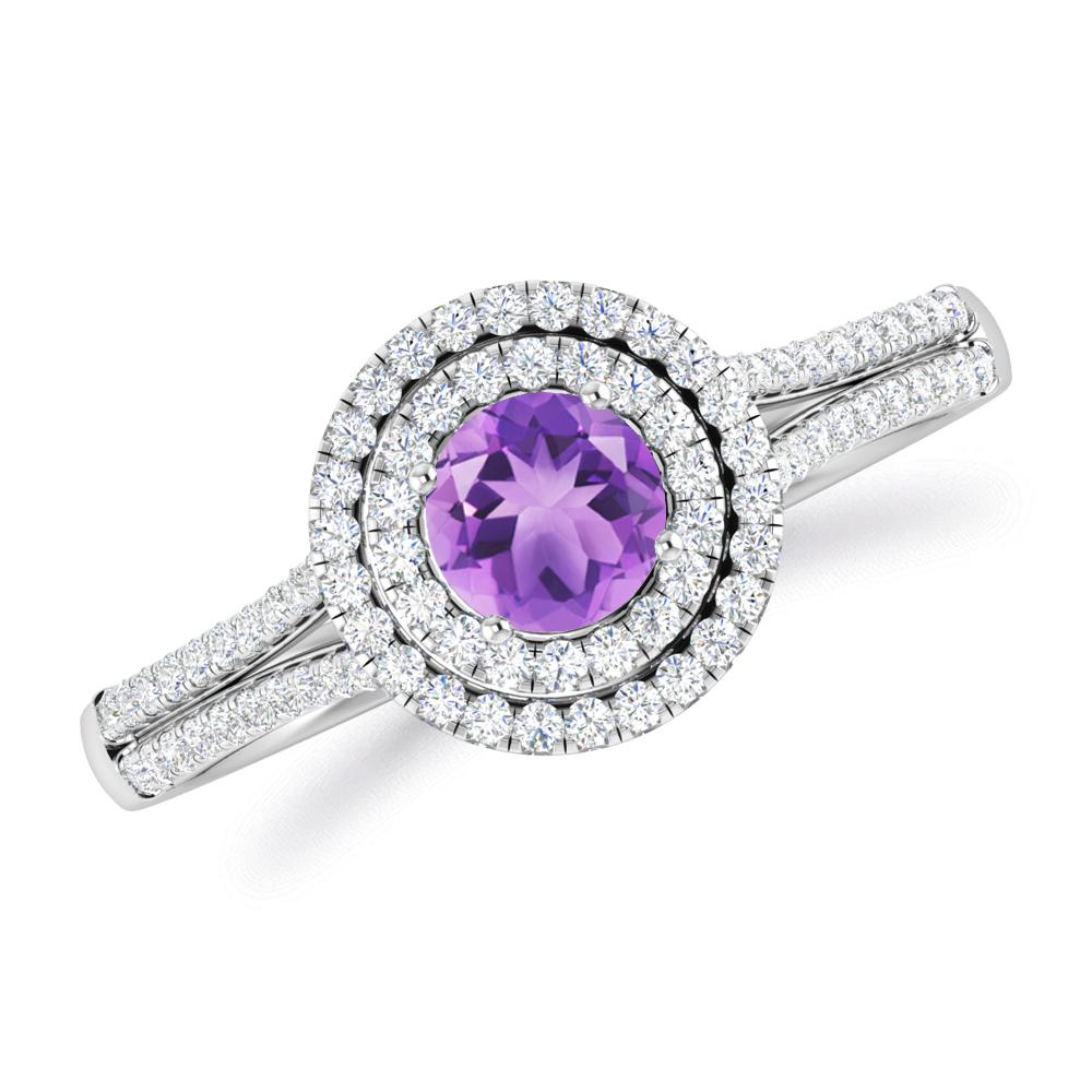 White Gold - Amethyst