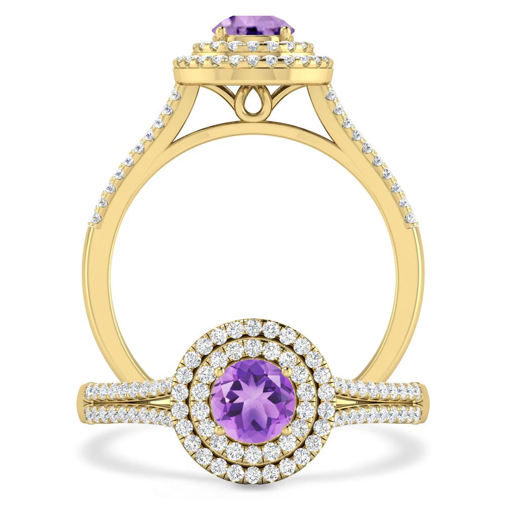 Yellow Gold - Amethyst