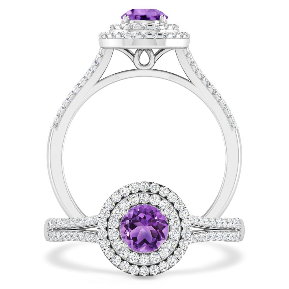 White Gold - Amethyst