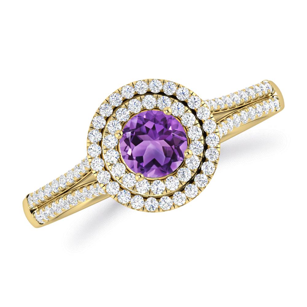 Yellow Gold - Amethyst