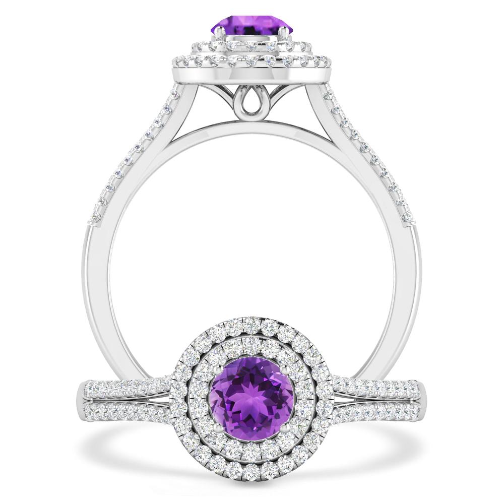 White Gold - Amethyst