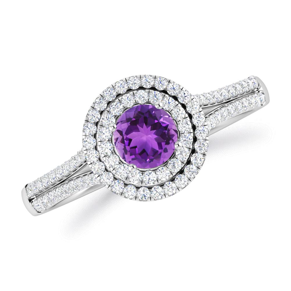 White Gold - Amethyst