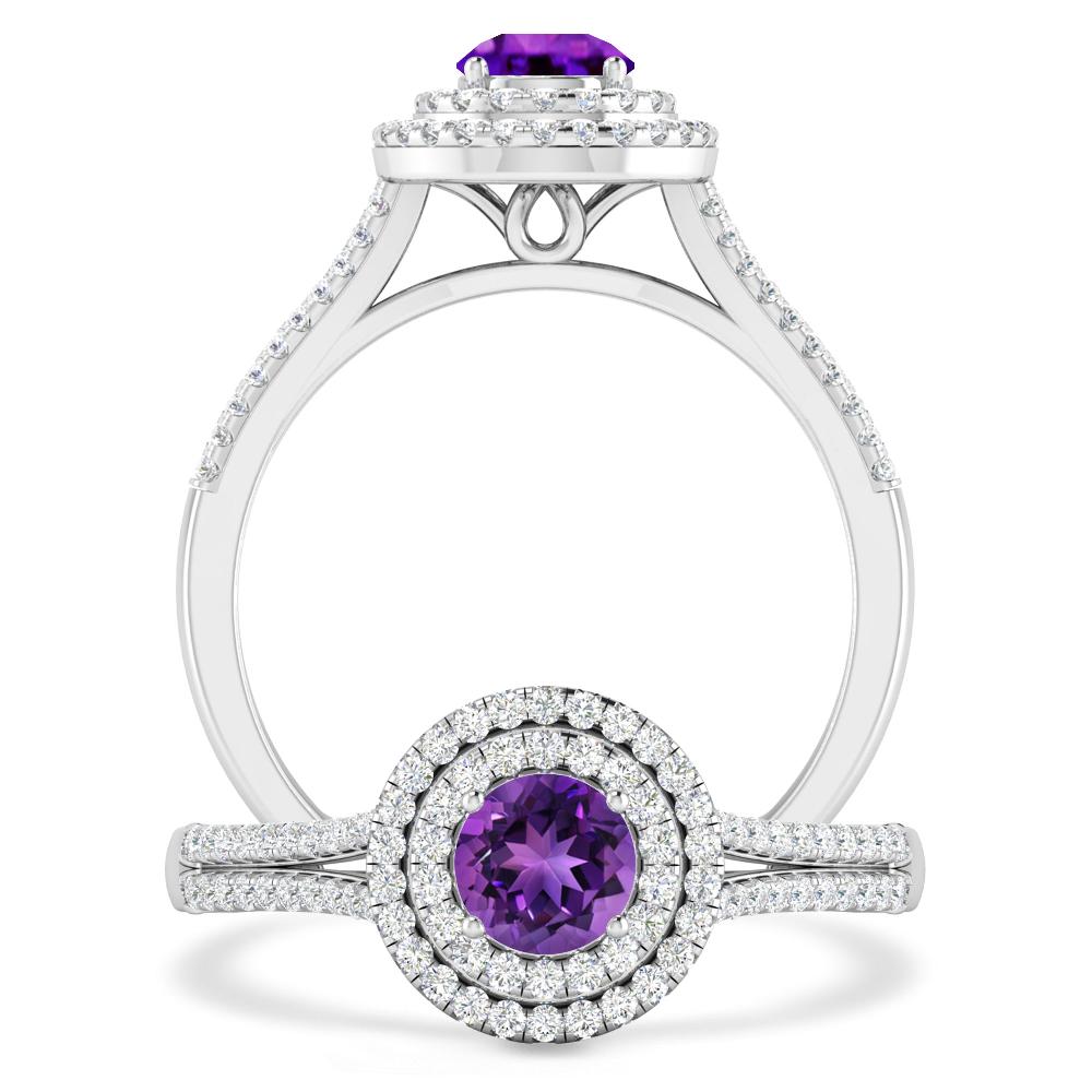 White Gold - Amethyst