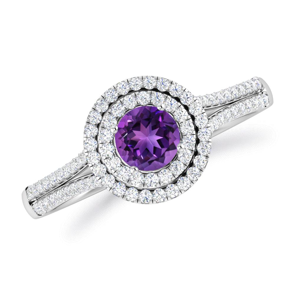 White Gold - Amethyst