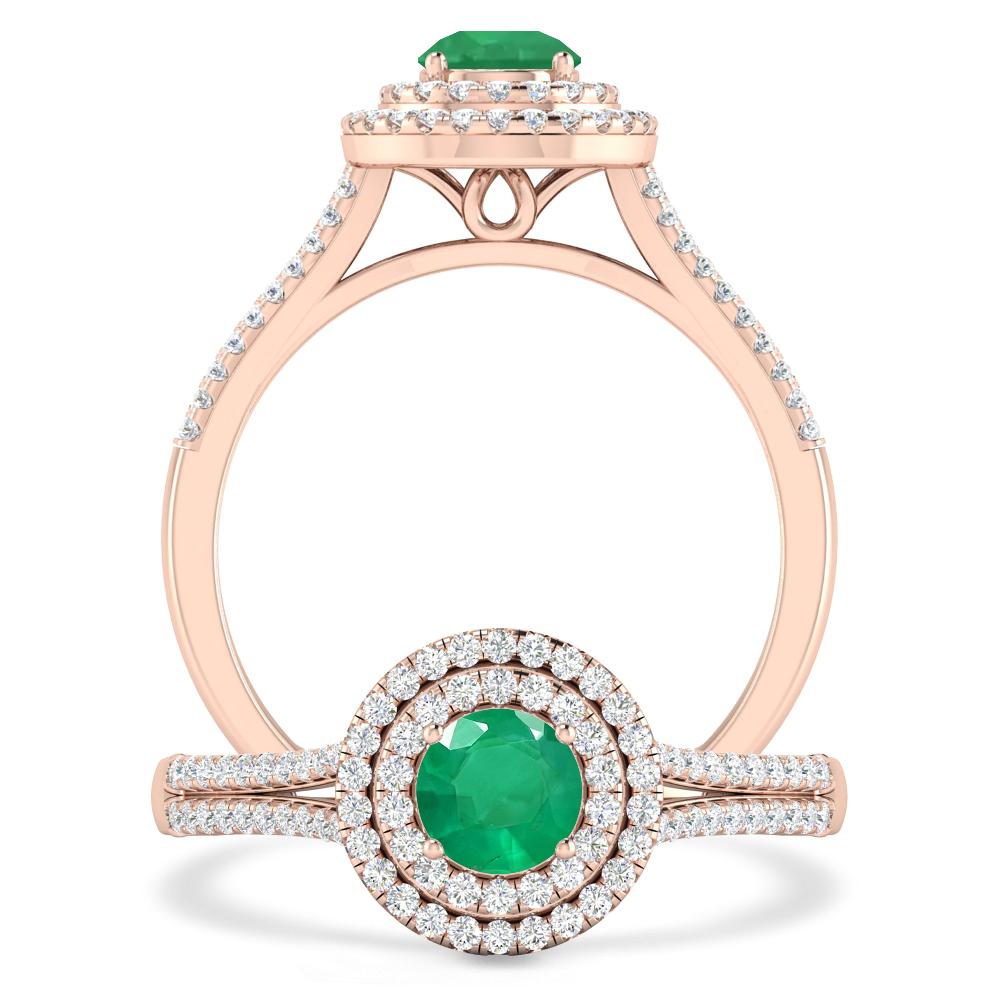 Rose Gold - Emerald