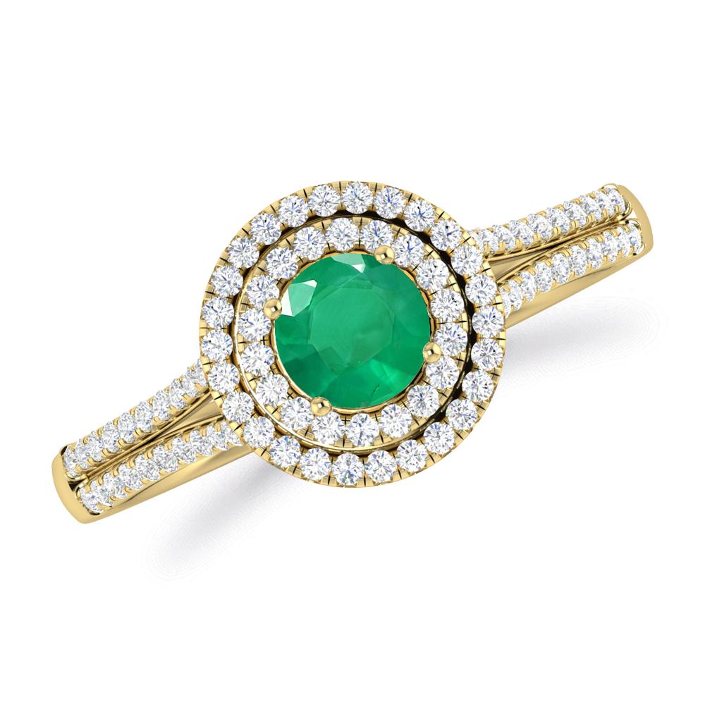 Yellow Gold - Emerald