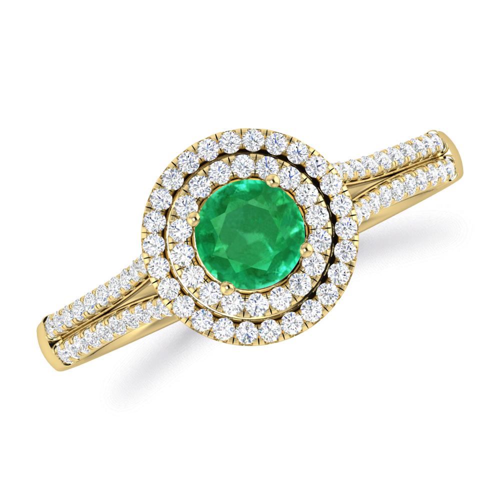 Yellow Gold - Emerald