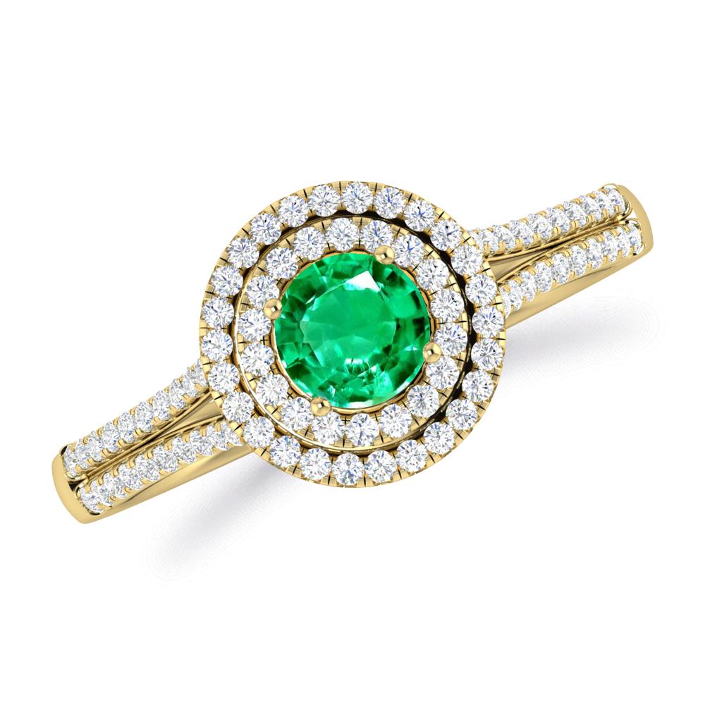 Yellow Gold - Emerald