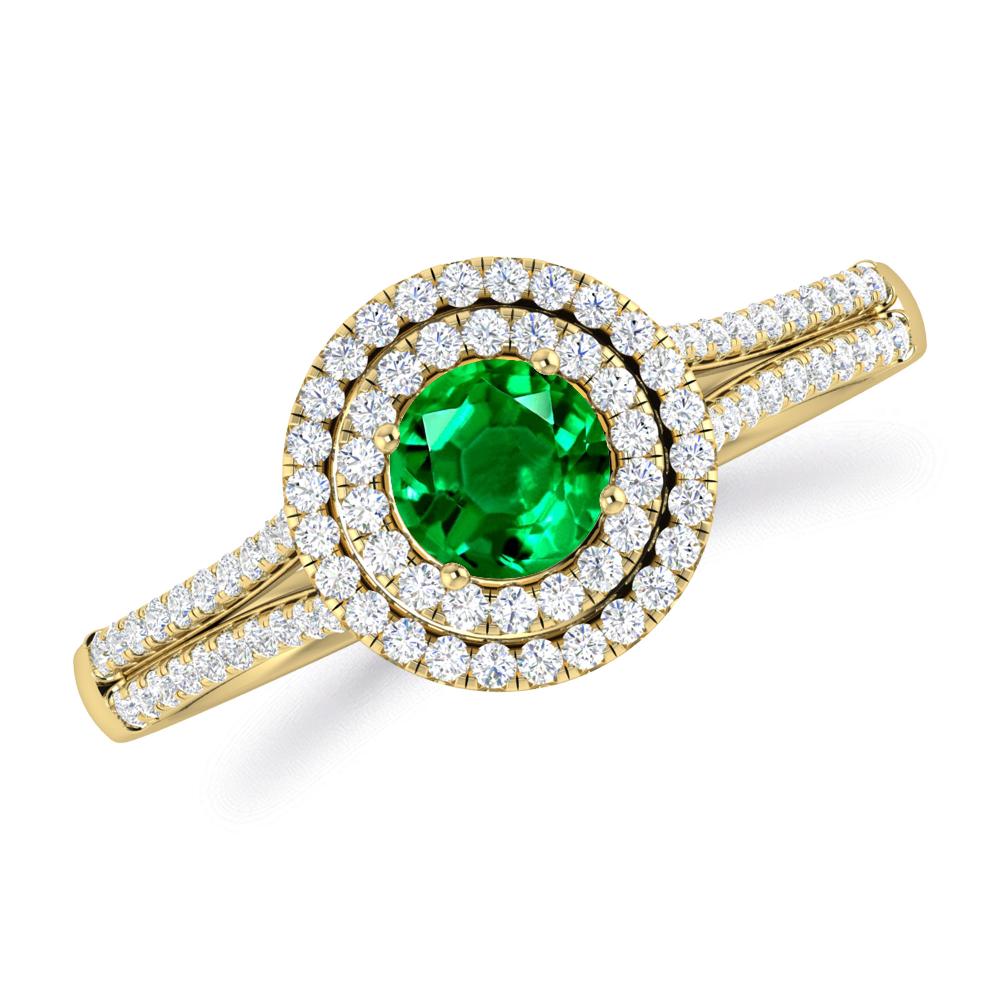 Yellow Gold - Emerald