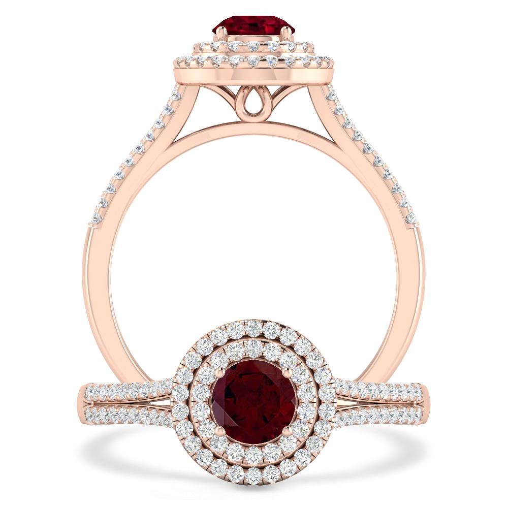 Rose Gold - Garnet