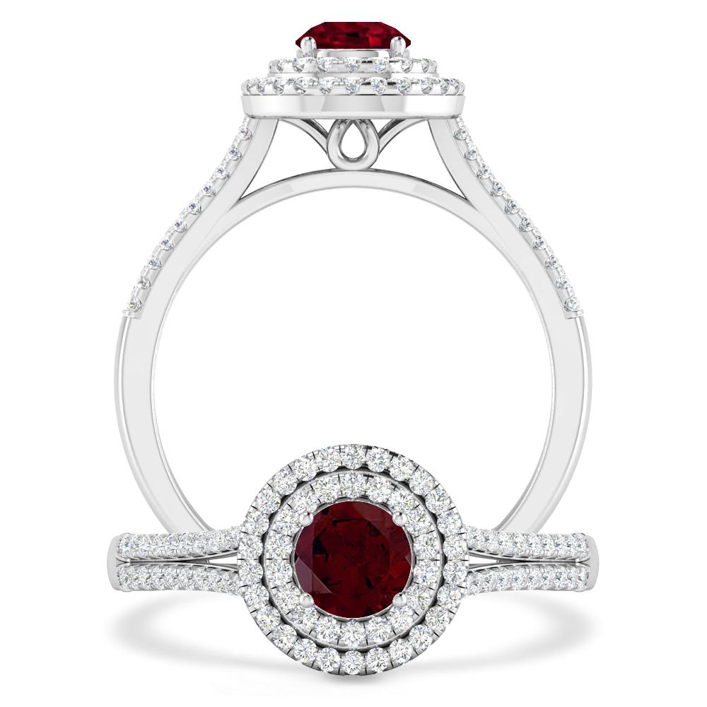 White Gold - Garnet