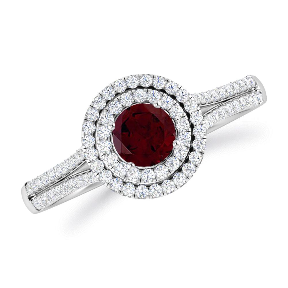 White Gold - Garnet