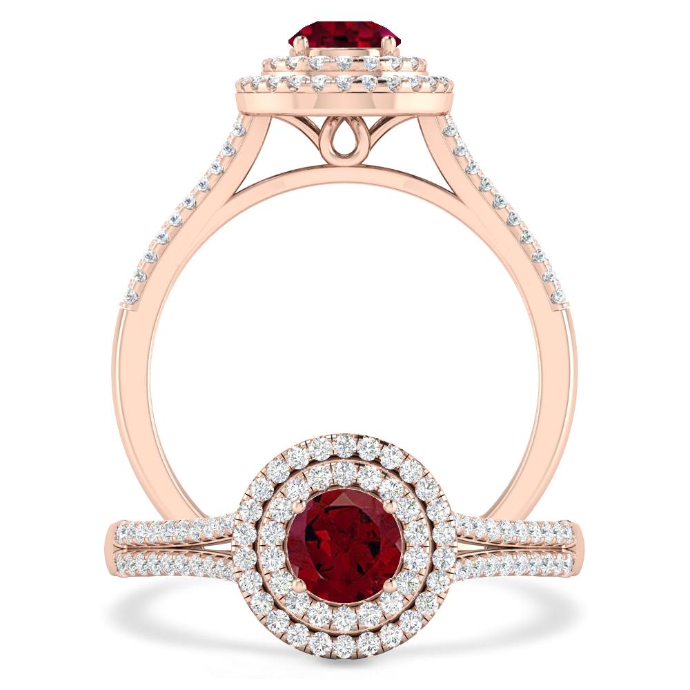 Rose Gold - Garnet