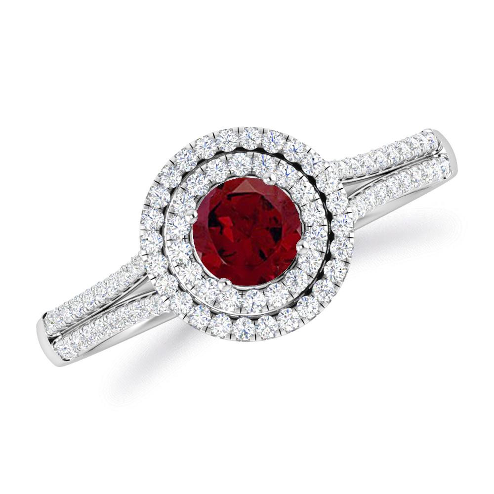 White Gold - Garnet