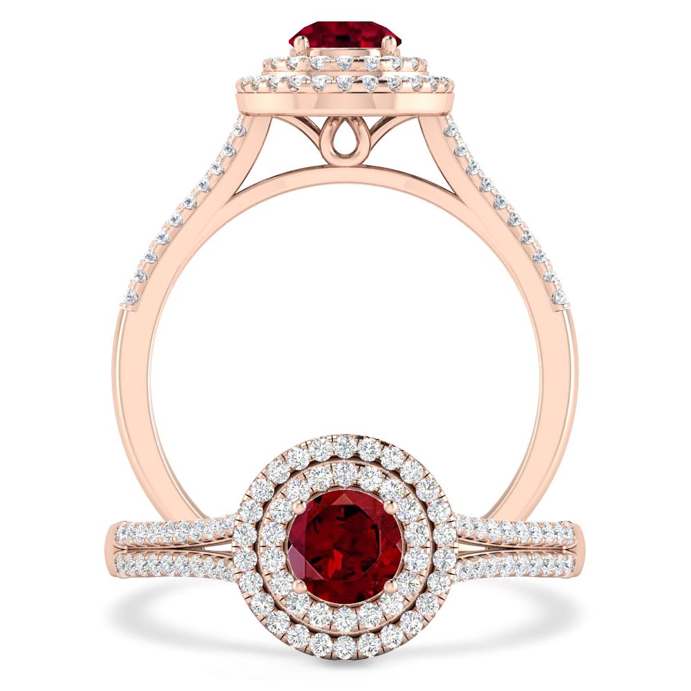 Rose Gold - Garnet