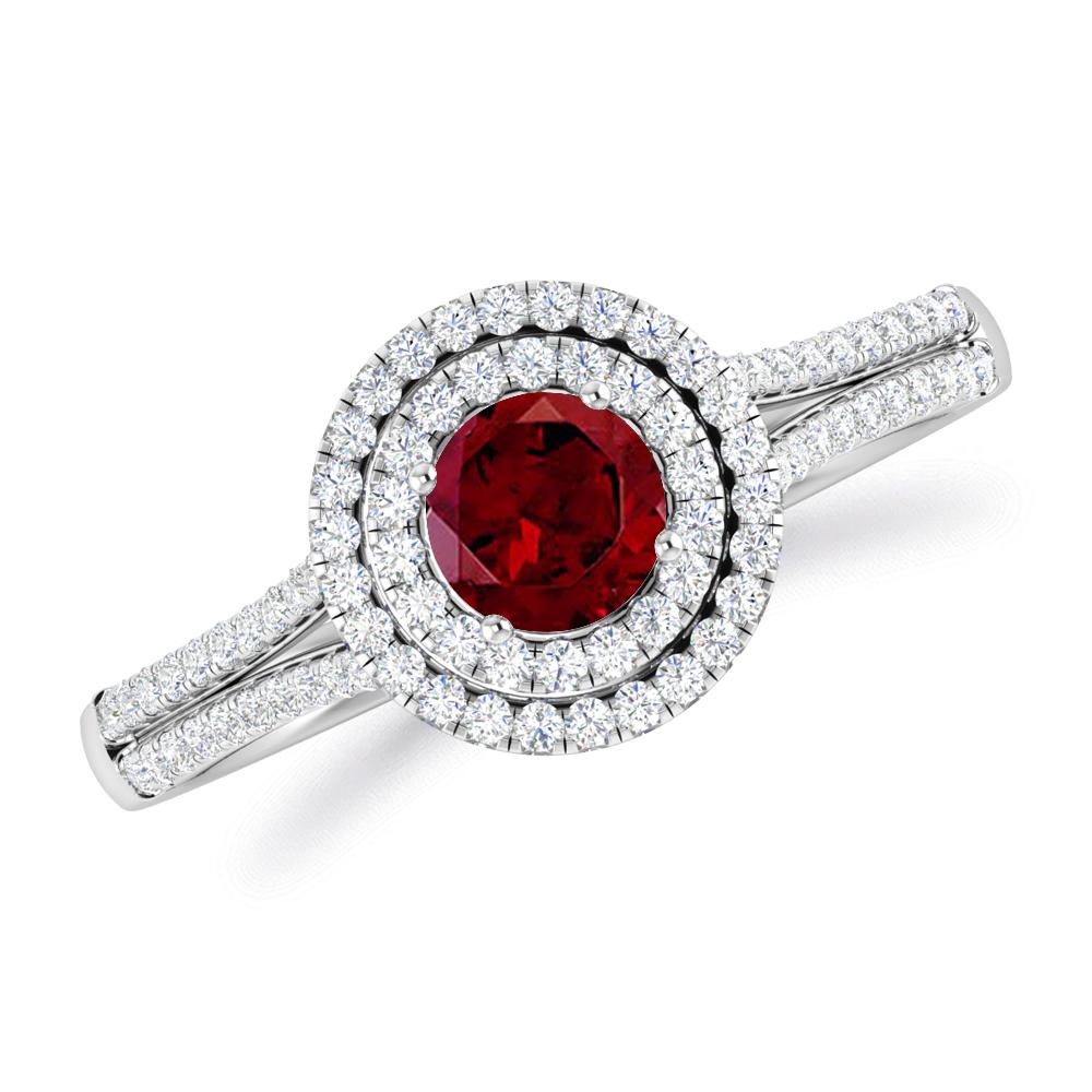 White Gold - Garnet