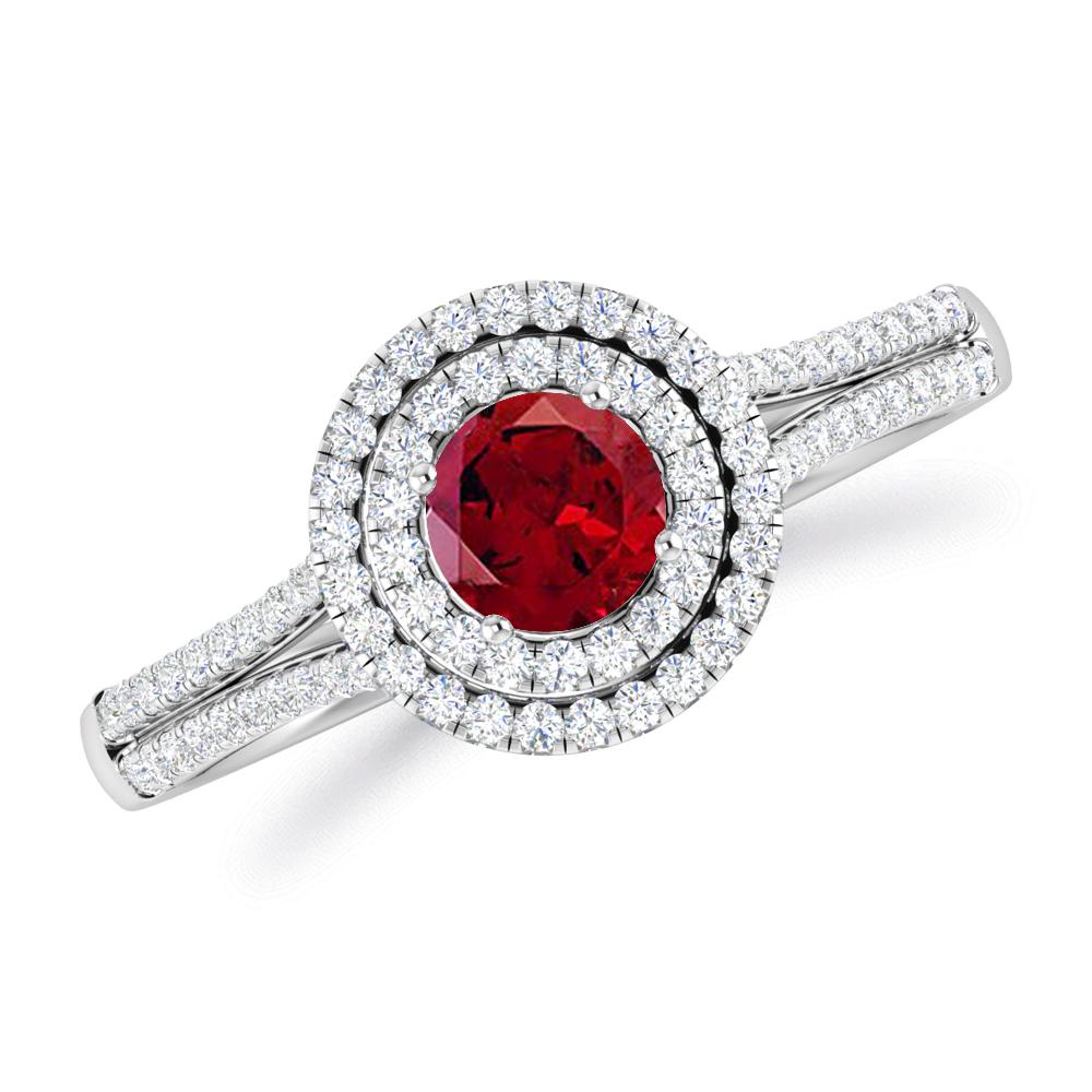 White Gold - Garnet