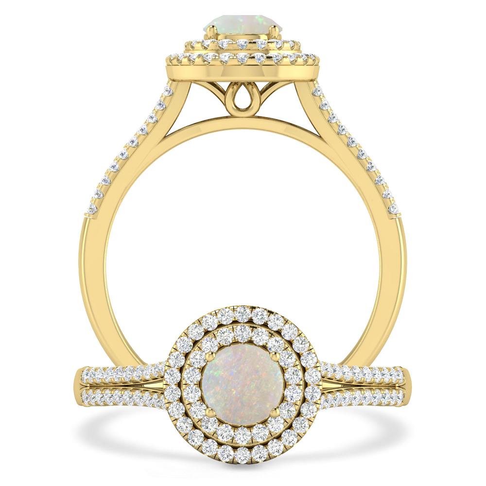 Yellow Gold - Opal