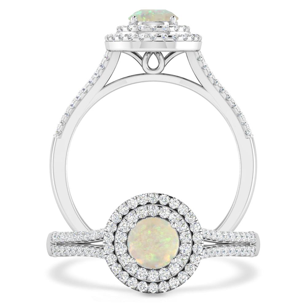 White Gold - Opal