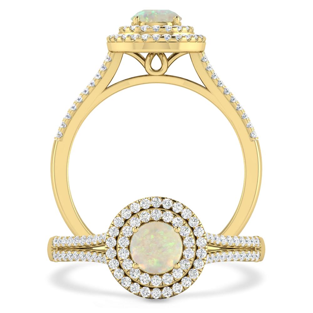 Yellow Gold - Opal