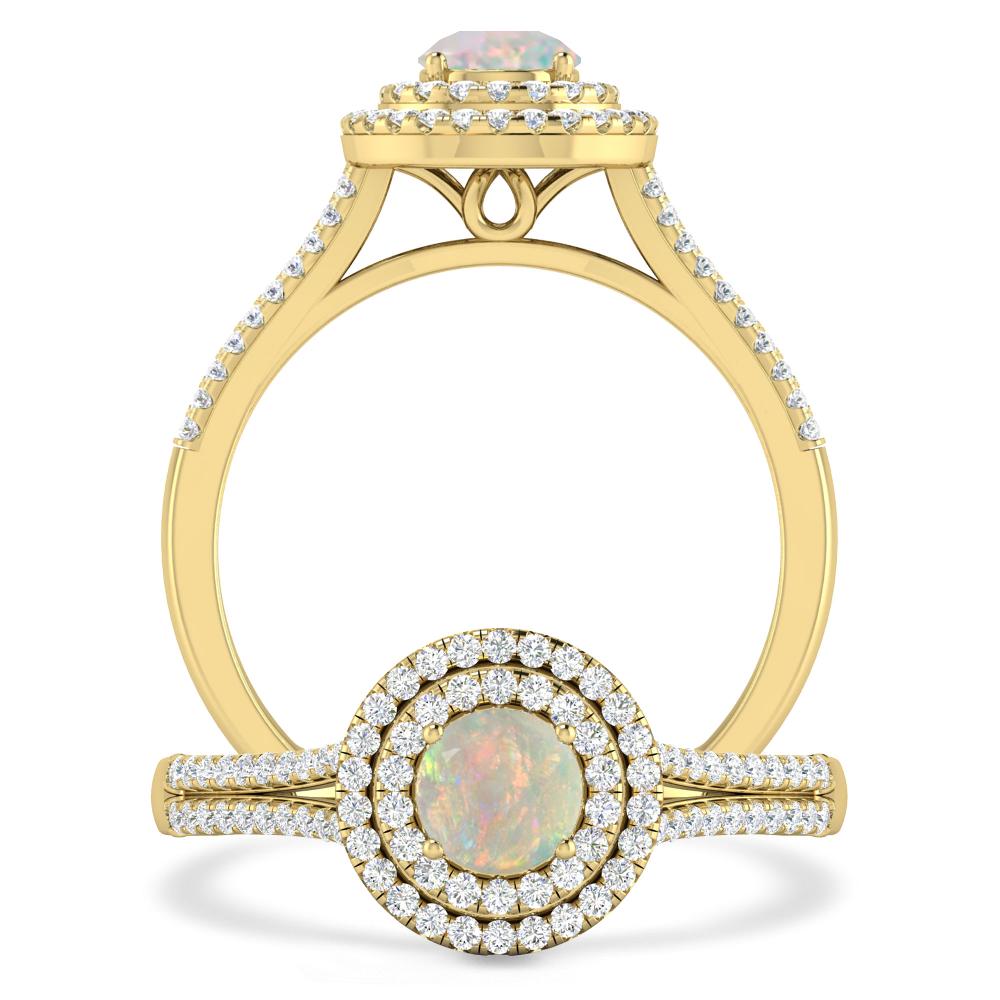 Yellow Gold - Opal