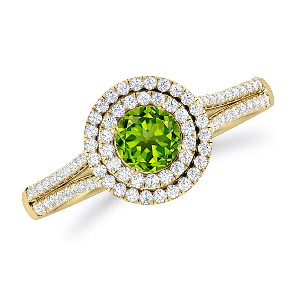 Yellow Gold - Peridot