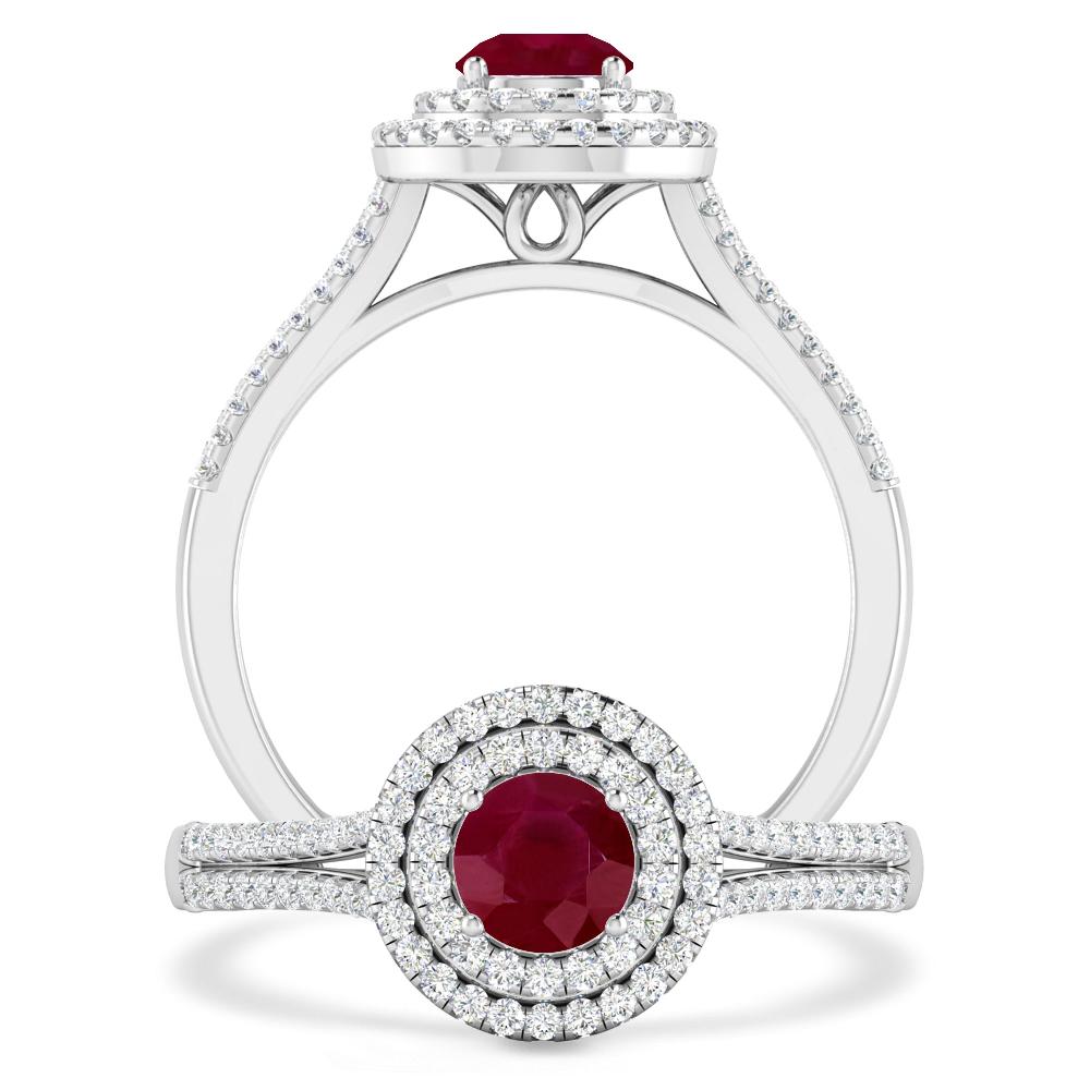 White Gold - Ruby