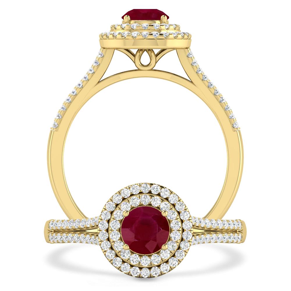 Yellow Gold - Ruby