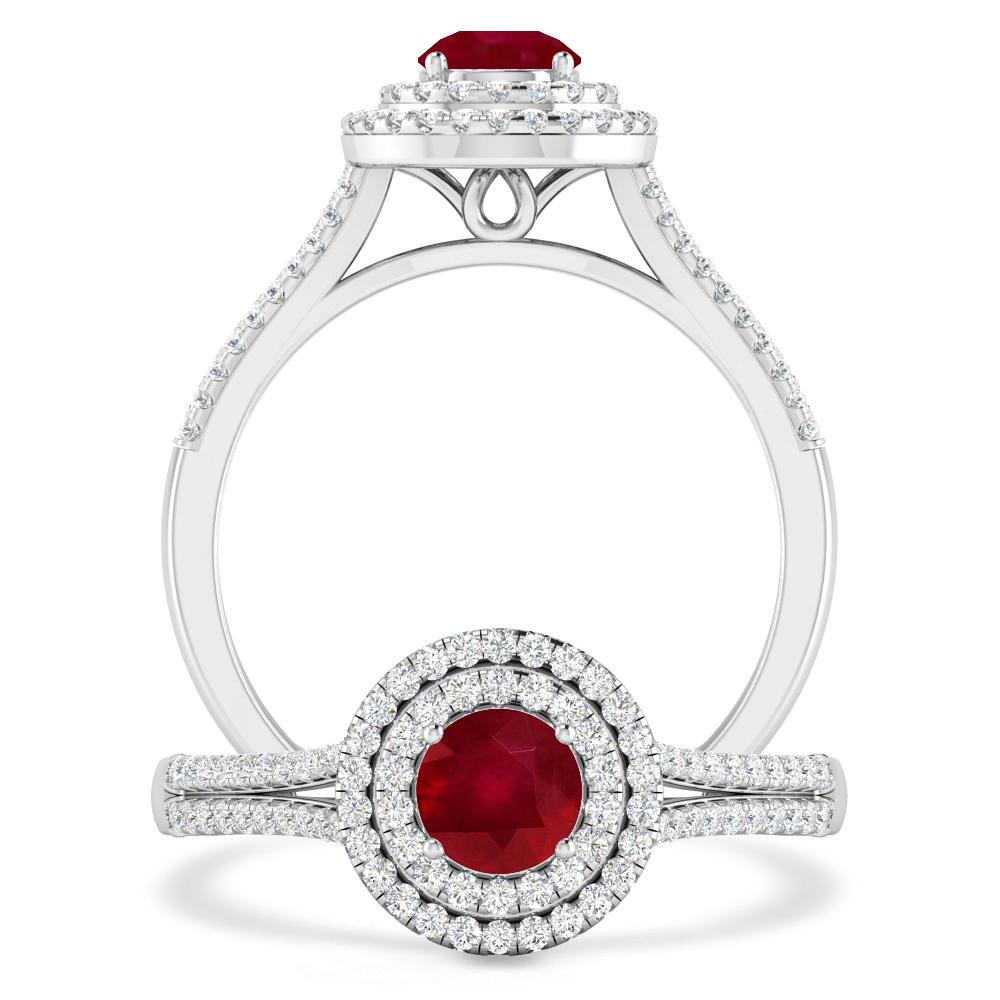 White Gold - Ruby