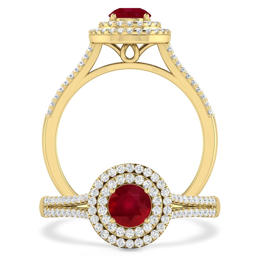 Yellow Gold - Ruby